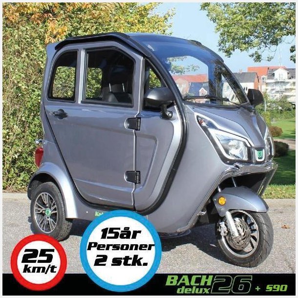 Kabinescooter Bach Delux 26 incl. Batteri S125