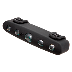 Baglygte Mixbike m/5Led & Batteri Sort